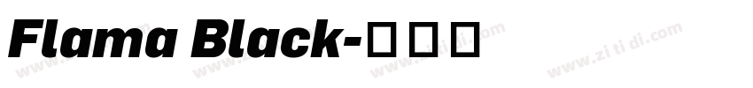 Flama Black字体转换